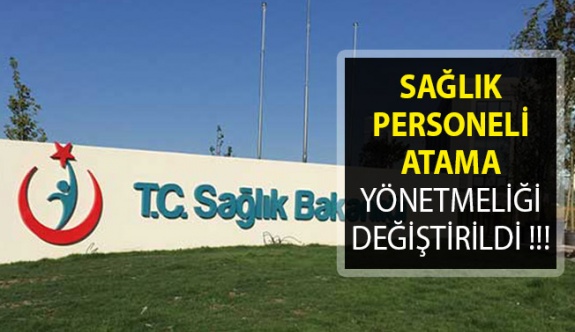 Sağlık Bakanlığı Atama ve Nakil Yönetmeliği Değişti! 16 Ocak 2020 Resmi Gazete