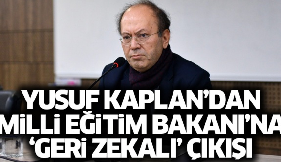 Yusuf Kaplan'dan Milli Eğitim Bakanı'na hakaret!