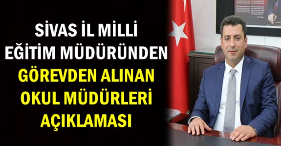 Sivas Milli Eğitim Müdürü Eğitim Bir Sen'in İddialarına Cevap Verdi