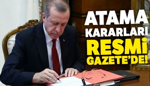 Atama ve görevden almalara ilişkin 25 Ocak 2020 tarihli Cumhurbaşkanı kararları Resmi Gazete'de