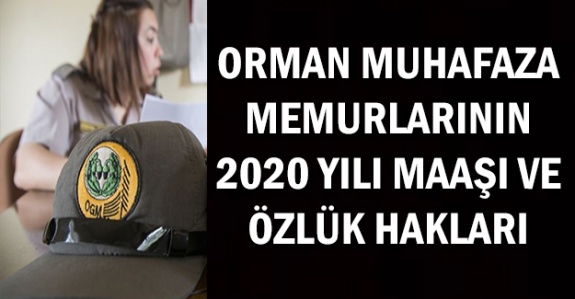 Orman muhafaza memurlarının 2020 maaşları ve özlük hakları nasıl?