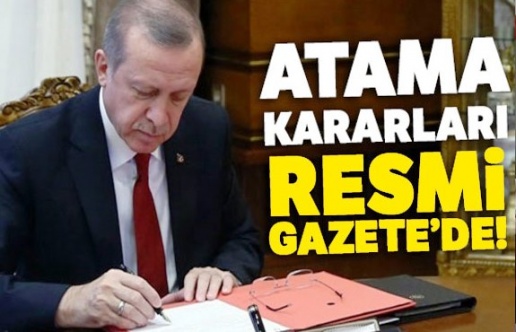 MEB, YÖK, Tarım ve Kültür Bakanlığı 5 Mart 2020 tarihli atama kararnamesi