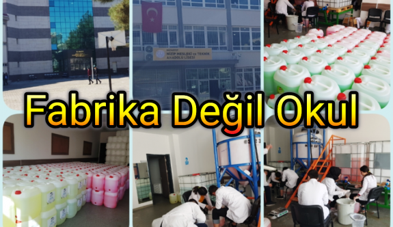 Gaziantep'te bir lise sanki okul değil fabrika!