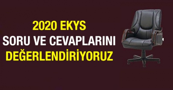 15 Mart 2020 MEB EKYS Soru ve Cevaplarını Değerlendiriyoruz