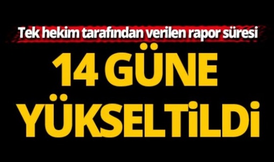 Bakan açıkladı! Artık tek hekim tarafından verilen rapor süresi 14 gün oldu