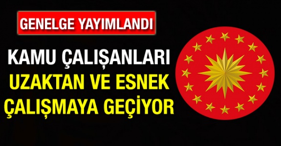 Cumhurbaşkanlığı Genelgesi Yayımlandı! Tüm Kamu Çalışanları Uzaktan ve Esnek Çalışmaya Geçiyor