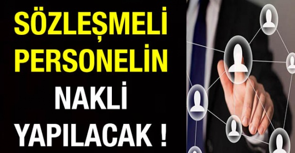 Sözleşmeli 4/B'li personele yer değişikliği yapılacak