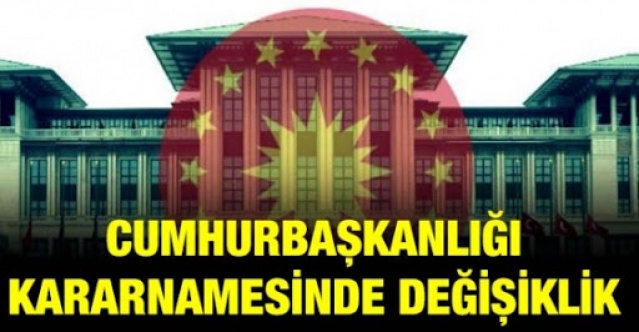 4 sayılı Cumhurbaşkanlığı Kararnamesinde 42 maddelik değişiklik