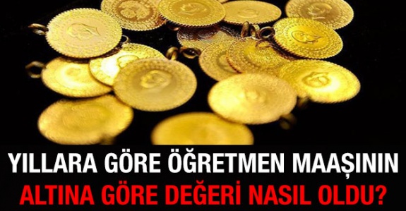 Yıllara göre öğretmen maaşı altına göre değeri nasıl oldu?