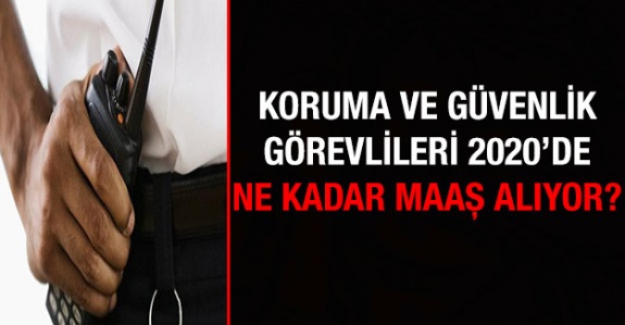 Kamuda Koruma ve Güvenlik Görevlisi maaşı 2020 yılında ne kadar?