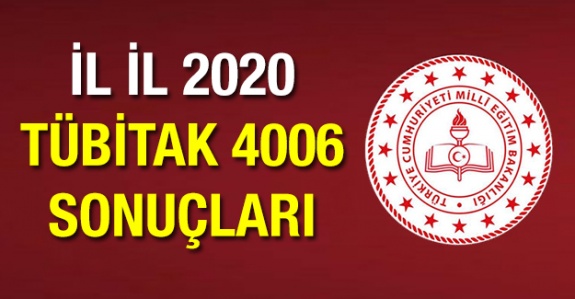 İşte İl Milli Eğitim Müdürlüklerinin TÜBİTAK 4006 Başarı Sıralaması ( 2020  Yılı)