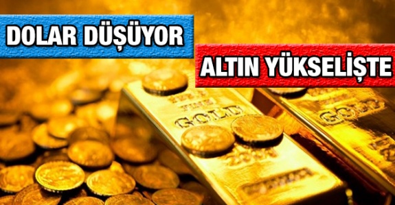 Dolar düşüyor, gram altın ise yükselişte