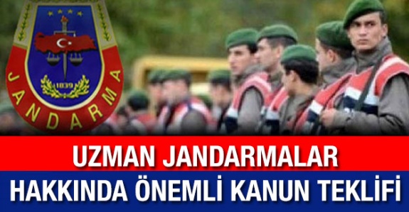 Uzman jandarmalara fiili hizmet süresi teklifi 20 Mayıs 2020