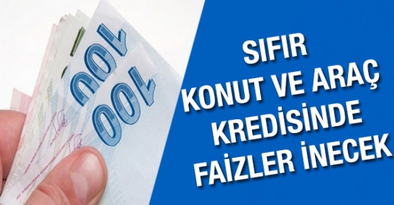 Sıfır Konut ve Sıfır Araç Kredisinde Faizler İniyor! İşte Kamu Bankalarından Kampanya Fırsatı