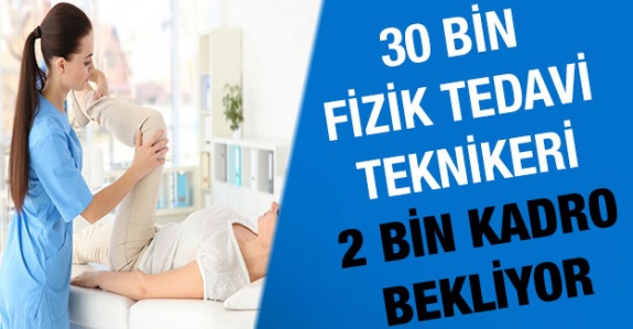 30 Bin Fizik Tedavi Teknikeri 2000 Kadro Talep Ediyor