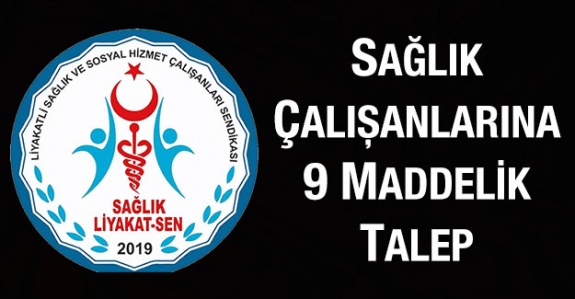 Sağlık Çalışanlarına 9 Maddelik Talep! Unvan Değişikliği, 3600 Gösterge, Ek Ödeme vs..