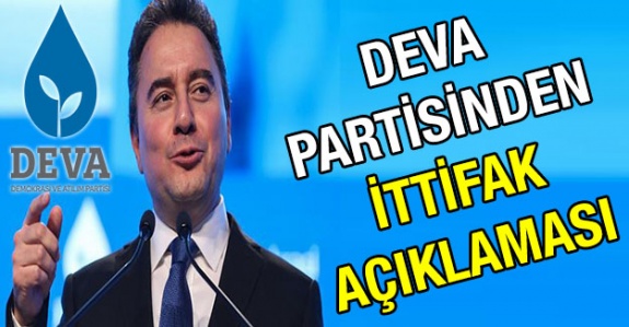 DEVA Partisi'nden 'ittifak' açıklaması