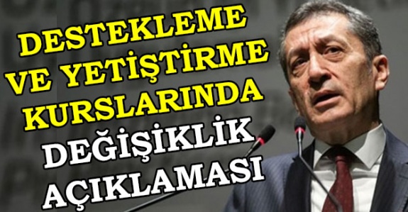 Bakan Selçuk açıkladı: 'Destekleme yetiştirme kurslarında yeni yapıya geçilecek'