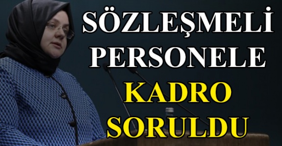 Sözleşmeli personele kadro hakkında 10 maddelik önerge TBMM'de