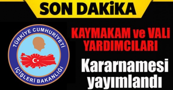 427 kişilik 2020 yılı mülki idare amiri kararnamesi Resmi Gazetede yayımlandı! İşte yerleri değişen vali yardımcısı ve kaymakam isim listesi