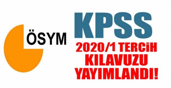 ÖSYM, 2020/1 KPSS tercih kılavuzunu yayımlandı