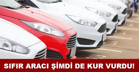 Sıfır aracı şimdi de kur vurdu