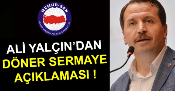 Ali Yalçın'dan Döner Sermaye Açıklaması