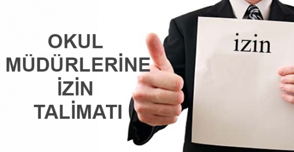 İl Milli Eğitim'den Okullara İzin Talimatı!