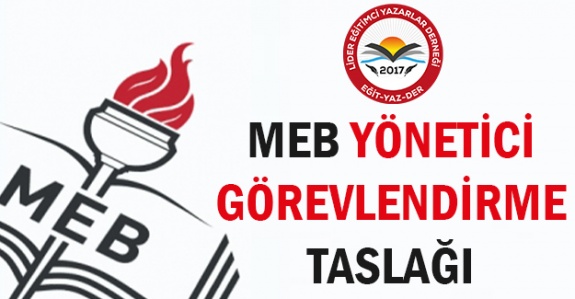 MEB yeni yönetici görevlendirme taslağı