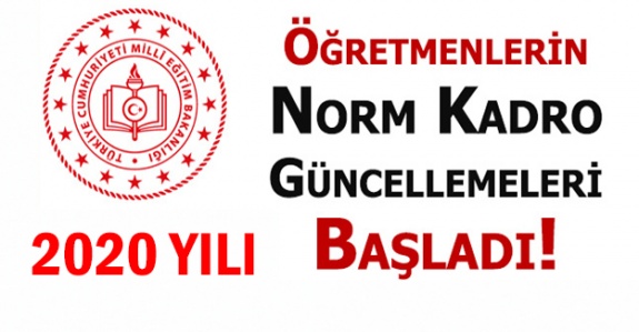 MEB Öğretmenlerin 2020 Ekim Norm Kadro Güncelleme İşlemleri Başladı