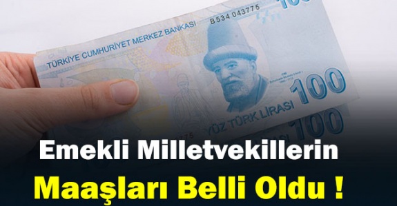 Emekli milletvekilleri aylık maaşları belli oldu