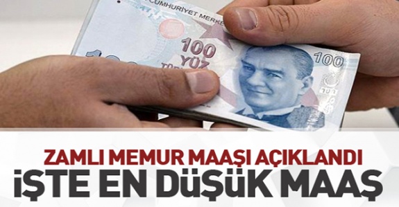 En düşük memur maaşı 3.528 TL oldu