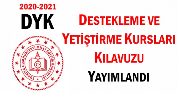 Destekleme ve yetiştirme kurs kılavuzu yayımlandı. İşte kurs açılabilecek dersler