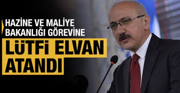 Yeni Hazine ve Maliye Bakanlığına Lütfi Elvan'ın atanması Resmi Gazetede 10 Kasım 2020