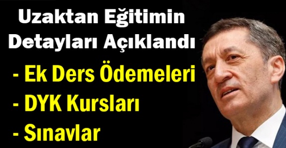 MEB açıkladı! DYK kursları uzaktan olacak, öğrencilere sınav yapılmayacak, ek dersler ödenecek