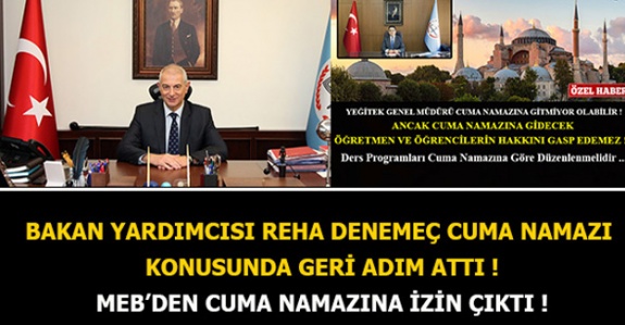 MEB’den Cuma Namazına İzin Çıktı