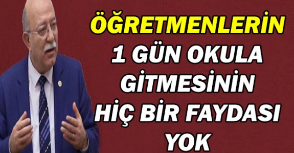 Öğretmenlerin Haftada 1 Gün Okula Gitmesinin Hiçbir Faydası Yok!