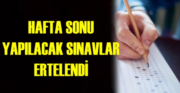 Hafta Sonu Yapılacak Açık Lise, Açık Ortaokul, Mesleki Açıköğretim Lisesi, MEB Ünvan Değişikliği ve ALES Sınavları Ertelendi