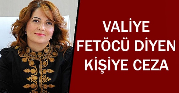 Vali'ye 'FETÖ'cü diyen kişiye ceza!