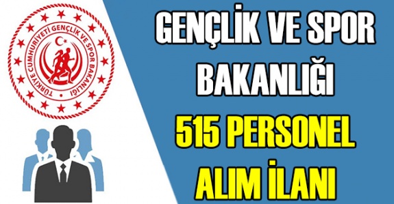 Gençlik ve Spor Bakanlığı KPSS ile 515 personel alım ilanı! İşte il il yurt yönetim memuru kontenjanlar