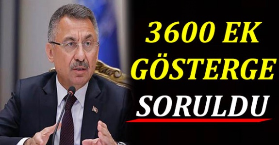 Cumhurbaşkanı Yardımcısına 3600 Ek Gösterge Soruldu