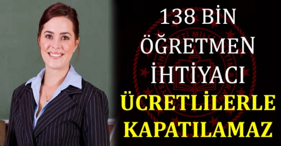 138 Bin Öğretmen İhtiyacı 81 Bin Ücretli Öğretmen İle Kapatılmaya Mı Çalışılıyor?