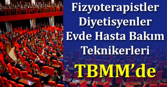 Fizyoterapistler, diyetisyenler ve evde hasta bakım teknikerleri TBMM gündeminde