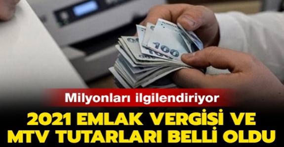 2021 için emlak vergisi ve MTV tutarları belli oldu