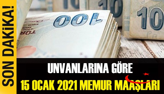 İşte memur ve emeklilerin unvanlarına göre 2021 yeni maaşları! 15 ocak 2021 bekçi, imam, öğretmen, polis memuru, ebe, şube müdürü..