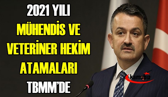 Tarım Bakanına 2021 Yılı Ziraat, Gıda, Su Ürünleri Mühendisi ve Veteriner Hekim Ataması Soruldu