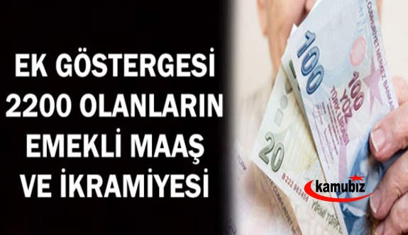 2200 Ek Göstergesi Olan Memurların Ocak -Temmuz 2021 Emekli Aylık ve İkramiyeleri Ne Kadar?