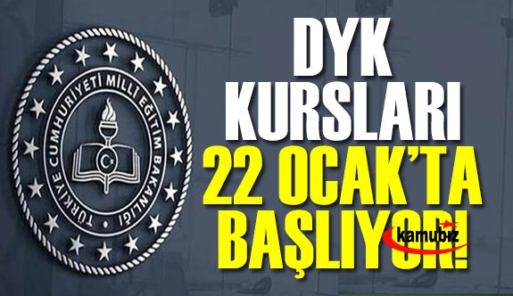 MEB destekleme ve yetiştirme kurslarını 22 ocakta açıyor!