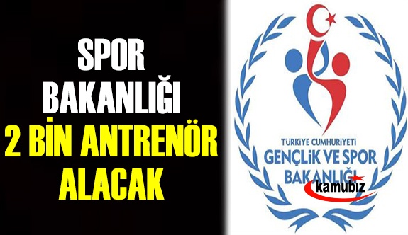 Gençlik ve Spor Bakanlığı 2 bin antrenör alacak