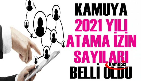 Kamu kurumlarının 2021 yılı atama izin sayıları açıklandı